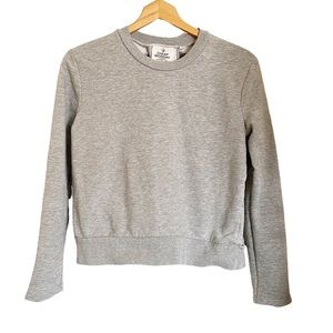 Cheap Monday Swift Gray cut out back long sleeve active  sweatshirt size M